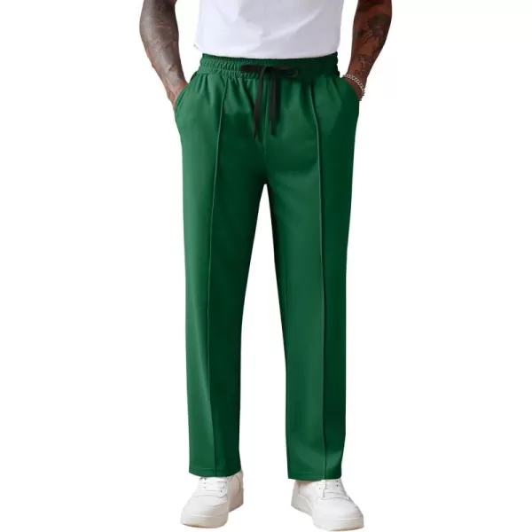 COOFANDY Men's Knit Sweatpants Lightweight Open Bottom Casual Pants Drawstring Jogger Yoga Pants with Pockets