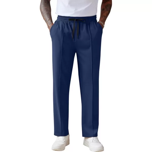 COOFANDY Men's Knit Sweatpants Lightweight Open Bottom Casual Pants Drawstring Jogger Yoga Pants with Pockets