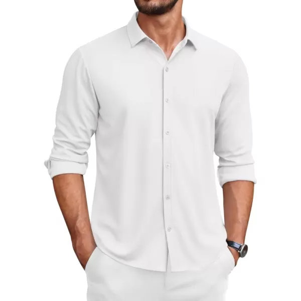 COOFANDY Men's Long Sleeve Wrinkle Free Shirts Button Down Casual Stretch Dress Shirt