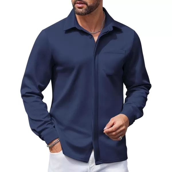 COOFANDY Men's Long Sleeve Wrinkle Free Shirts Casual Button Down Shirts Untucked Dress Shirt