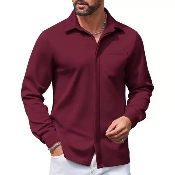 COOFANDY Men's Long Sleeve Wrinkle Free Shirts Casual Button Down Shirts Untucked Dress Shirt