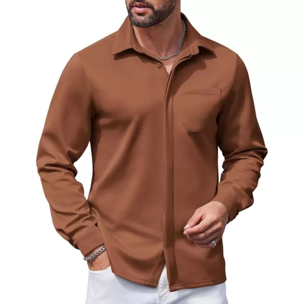 COOFANDY Men's Long Sleeve Wrinkle Free Shirts Casual Button Down Shirts Untucked Dress Shirt