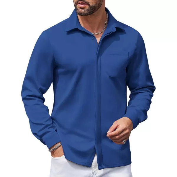 COOFANDY Men's Long Sleeve Wrinkle Free Shirts Casual Button Down Shirts Untucked Dress Shirt
