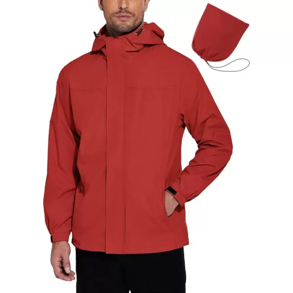COOFANDY Men's Packable Rain Jackets Waterproof With Hood Lightweight Shell Raincoat Windbreaker For Cycling Golf Travel