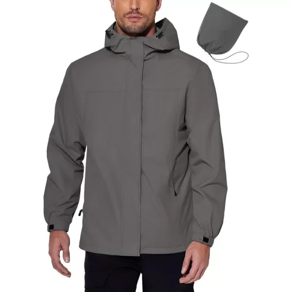 COOFANDY Men's Packable Rain Jackets Waterproof With Hood Lightweight Shell Raincoat Windbreaker For Cycling Golf Travel