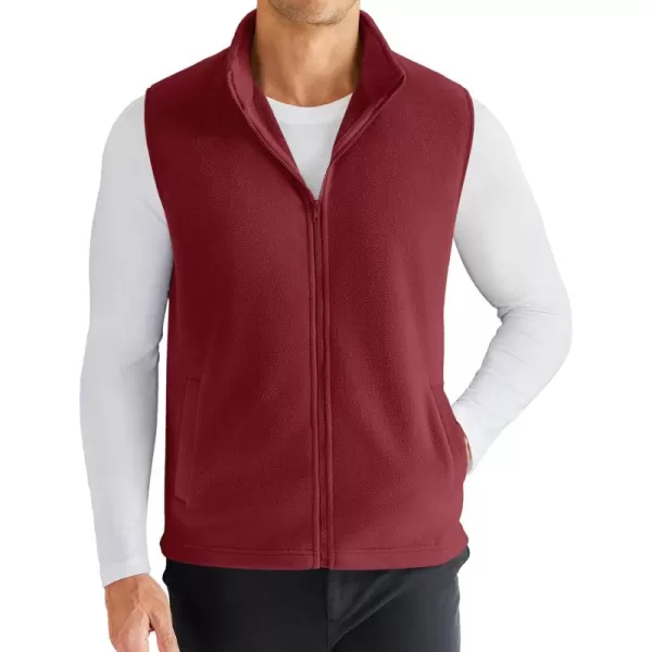 COOFANDY Men's Polar Fleece Vest Outerwear Golf Vests Casual Lightweight Sleeveless Jacket with Full Zipper