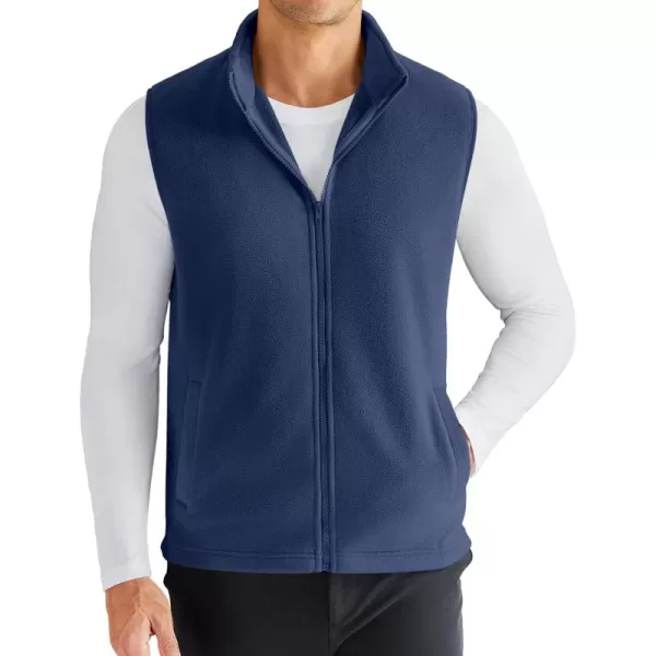 COOFANDY Men's Polar Fleece Vest Outerwear Golf Vests Casual Lightweight Sleeveless Jacket with Full Zipper