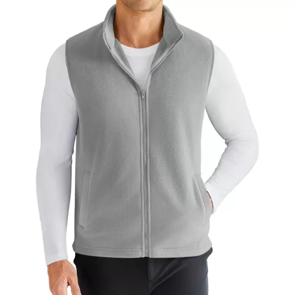 COOFANDY Men's Polar Fleece Vest Outerwear Golf Vests Casual Lightweight Sleeveless Jacket with Full Zipper