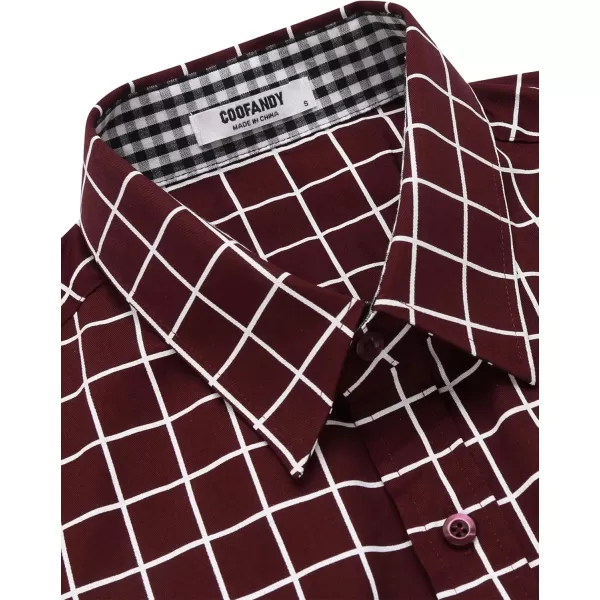 COOFANDY Men's Business Dress Shirt Long Sleeve Slim Fit Casual Button Down Shirt