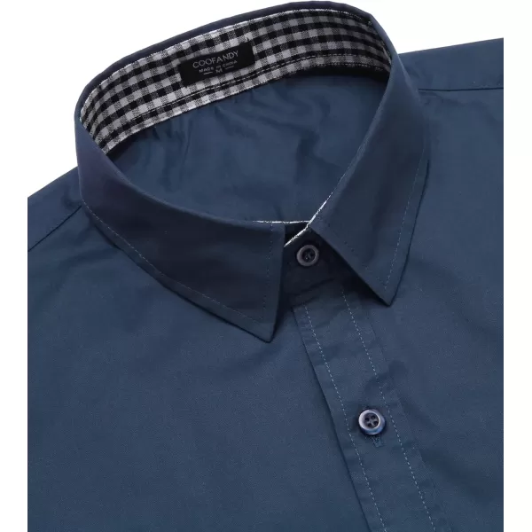 COOFANDY Men's Business Dress Shirt Long Sleeve Slim Fit Casual Button Down Shirt