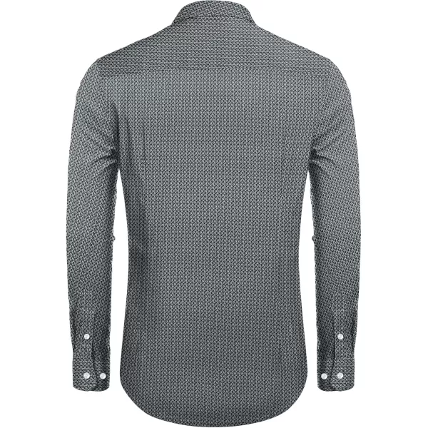 COOFANDY Mens Casual Button Down Shirts Long Sleeve Untucked Shirts for Men Stretch Dress Shirt