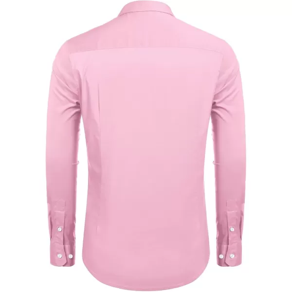 COOFANDY Mens Casual Button Down Shirts Long Sleeve Untucked Shirts for Men Stretch Dress Shirt