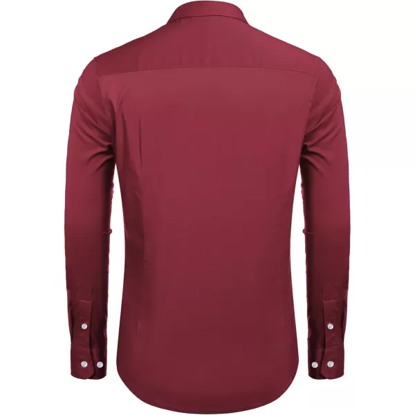 COOFANDY Mens Casual Button Down Shirts Long Sleeve Untucked Shirts for Men Stretch Dress Shirt