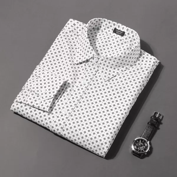 COOFANDY Mens Casual Button Down Shirts Long Sleeve Untucked Shirts for Men Stretch Dress Shirt