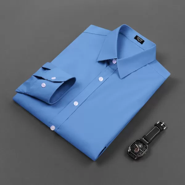 COOFANDY Mens Casual Button Down Shirts Long Sleeve Untucked Shirts for Men Stretch Dress Shirt