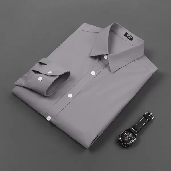 COOFANDY Mens Casual Button Down Shirts Long Sleeve Untucked Shirts for Men Stretch Dress Shirt