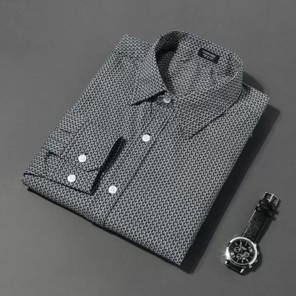 COOFANDY Mens Casual Button Down Shirts Long Sleeve Untucked Shirts for Men Stretch Dress Shirt