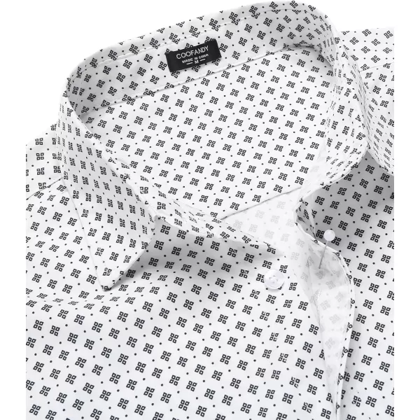 COOFANDY Mens Casual Button Down Shirts Long Sleeve Untucked Shirts for Men Stretch Dress Shirt