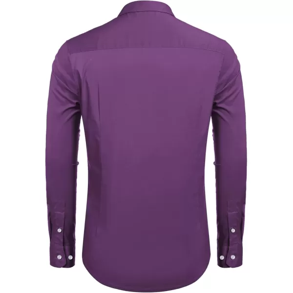 COOFANDY Mens Casual Button Down Shirts Long Sleeve Untucked Shirts for Men Stretch Dress Shirt