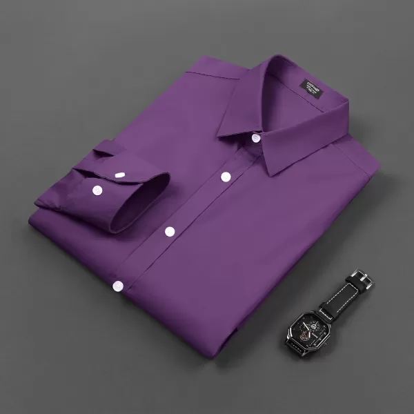 COOFANDY Mens Casual Button Down Shirts Long Sleeve Untucked Shirts for Men Stretch Dress Shirt