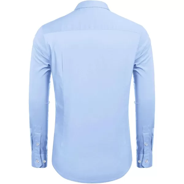 COOFANDY Mens Casual Button Down Shirts Long Sleeve Untucked Shirts for Men Stretch Dress Shirt