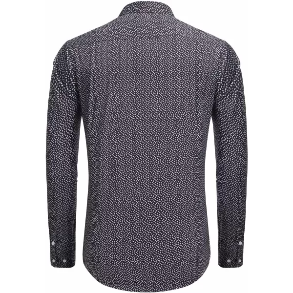 COOFANDY Mens Casual Button Down Shirts Long Sleeve Untucked Shirts for Men Stretch Dress Shirt
