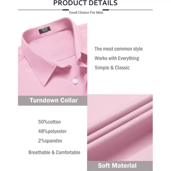 COOFANDY Mens Casual Button Down Shirts Long Sleeve Untucked Shirts for Men Stretch Dress Shirt