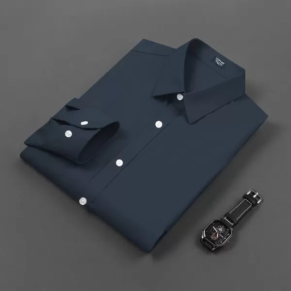 COOFANDY Mens Casual Button Down Shirts Long Sleeve Untucked Shirts for Men Stretch Dress Shirt