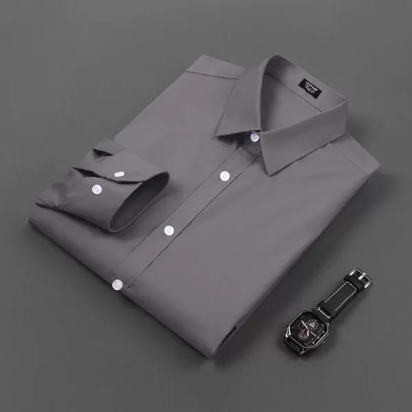COOFANDY Mens Casual Button Down Shirts Long Sleeve Untucked Shirts for Men Stretch Dress Shirt