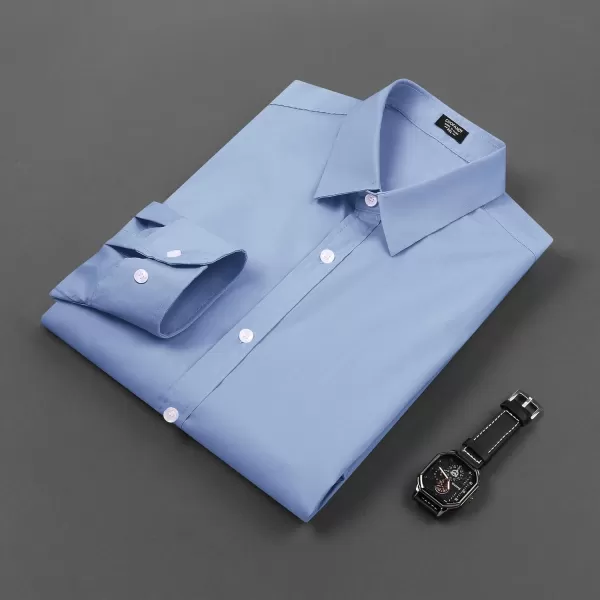 COOFANDY Mens Casual Button Down Shirts Long Sleeve Untucked Shirts for Men Stretch Dress Shirt
