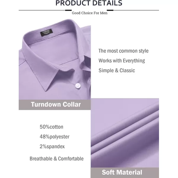 COOFANDY Mens Casual Button Down Shirts Long Sleeve Untucked Shirts for Men Stretch Dress Shirt