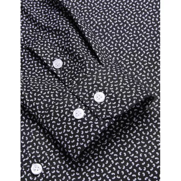 COOFANDY Mens Casual Button Down Shirts Long Sleeve Untucked Shirts for Men Stretch Dress Shirt
