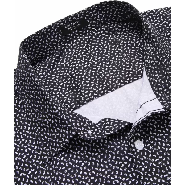 COOFANDY Mens Casual Button Down Shirts Long Sleeve Untucked Shirts for Men Stretch Dress Shirt