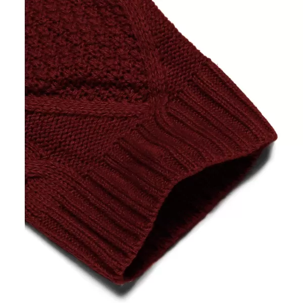 COOFANDY Mens Shawl Collar Cardigan Sweater Slim Fit Button Down Cable Knitted Sweater with Pockets