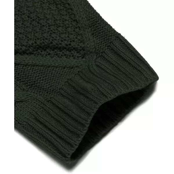 COOFANDY Mens Shawl Collar Cardigan Sweater Slim Fit Button Down Cable Knitted Sweater with Pockets