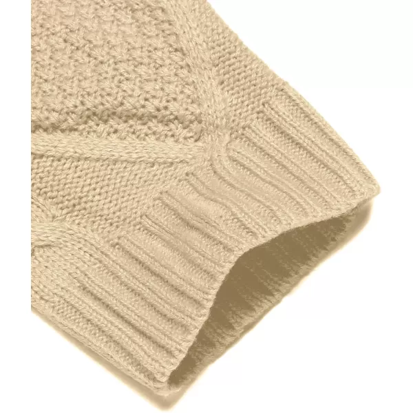 COOFANDY Mens Shawl Collar Cardigan Sweater Slim Fit Button Down Cable Knitted Sweater with Pockets