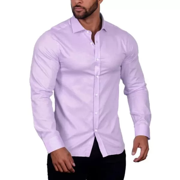 COOFANDY Mens Casual Button Down Shirts Long Sleeve Untucked Shirts for Men Stretch Dress Shirt
