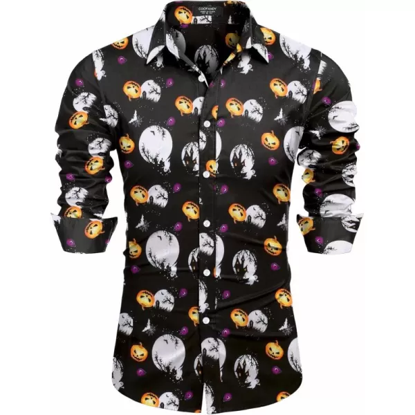 COOFANDY Mens Casual Button Down Shirts Long Sleeve Untucked Shirts for Men Stretch Dress Shirt