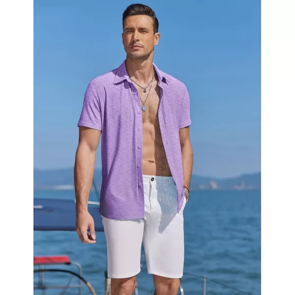 COOFANDY Mens Button Down Beach Shirt Short Sleeve Casual Vacation Shirts Summer Tropical Shirts Tops