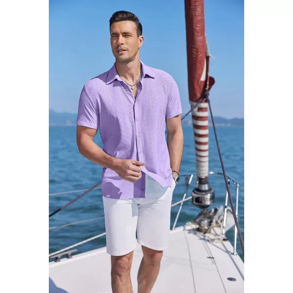 COOFANDY Mens Button Down Beach Shirt Short Sleeve Casual Vacation Shirts Summer Tropical Shirts Tops
