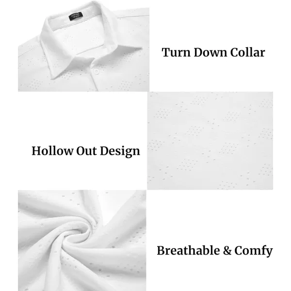 COOFANDY Mens Button Down Beach Shirt Short Sleeve Casual Vacation Shirts Summer Tropical Shirts Tops