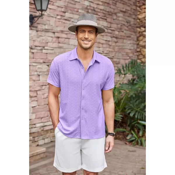 COOFANDY Mens Button Down Beach Shirt Short Sleeve Casual Vacation Shirts Summer Tropical Shirts Tops