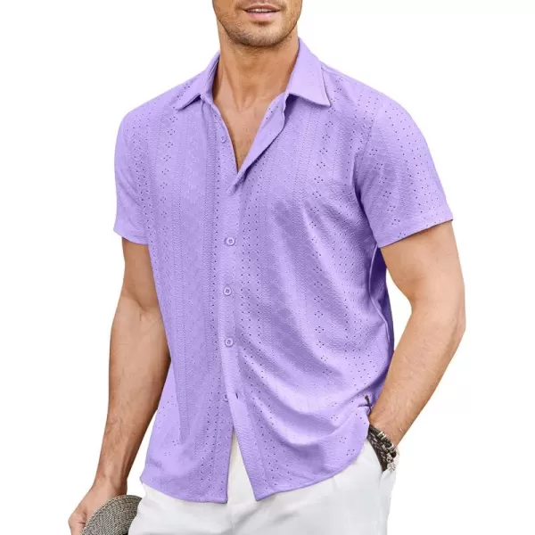 COOFANDY Mens Button Down Beach Shirt Short Sleeve Casual Vacation Shirts Summer Tropical Shirts Tops