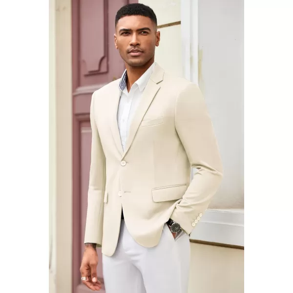 COOFANDY Mens Casual Blazer Slim Fit Suit Jacket Lightweight Knit Sport Coat Two Button Stretch Blazer Jacket