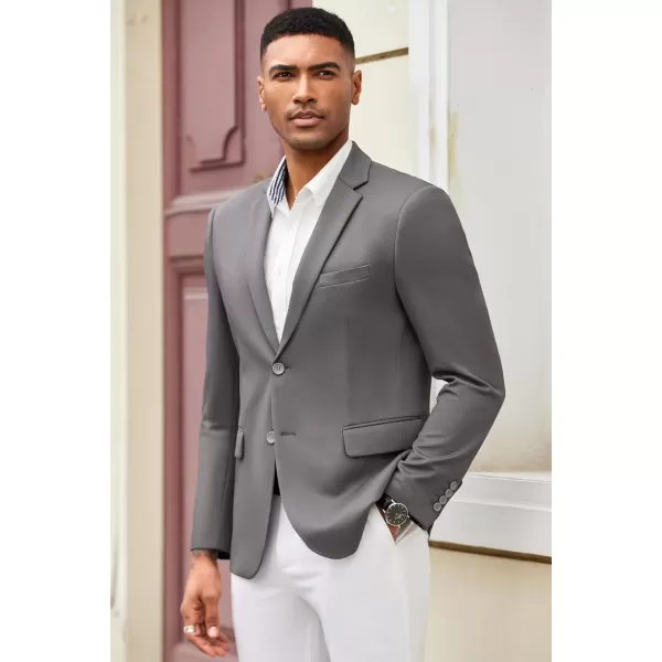 COOFANDY Mens Casual Blazer Slim Fit Suit Jacket Lightweight Knit Sport Coat Two Button Stretch Blazer Jacket