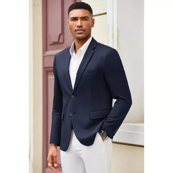 COOFANDY Mens Casual Blazer Slim Fit Suit Jacket Lightweight Knit Sport Coat Two Button Stretch Blazer Jacket