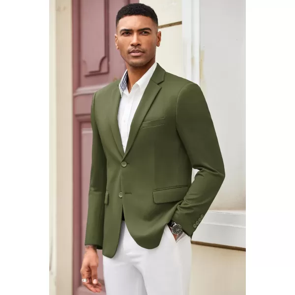 COOFANDY Mens Casual Blazer Slim Fit Suit Jacket Lightweight Knit Sport Coat Two Button Stretch Blazer Jacket