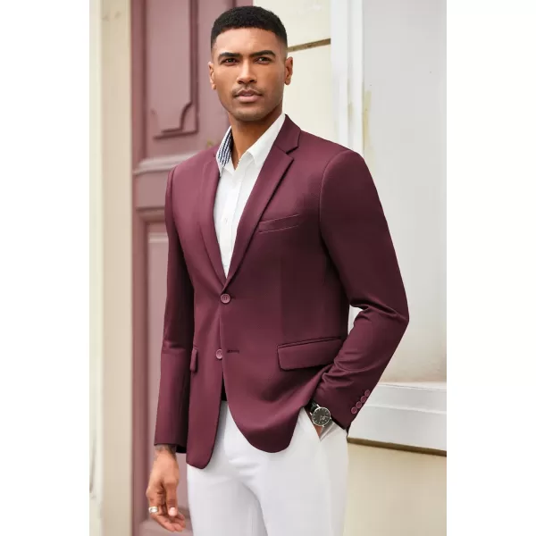 COOFANDY Mens Casual Blazer Slim Fit Suit Jacket Lightweight Knit Sport Coat Two Button Stretch Blazer Jacket