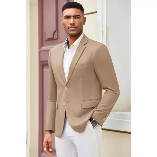 COOFANDY Mens Casual Blazer Slim Fit Suit Jacket Lightweight Knit Sport Coat Two Button Stretch Blazer Jacket