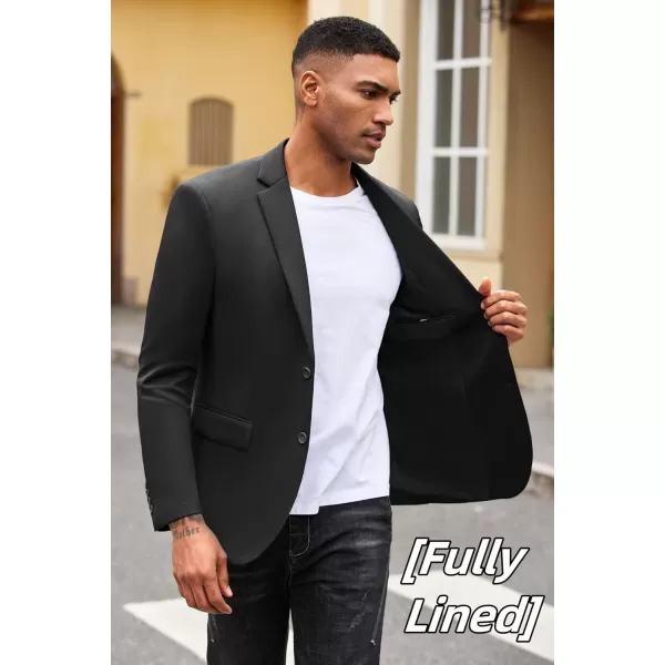COOFANDY Mens Casual Blazer Slim Fit Suit Jacket Lightweight Knit Sport Coat Two Button Stretch Blazer Jacket